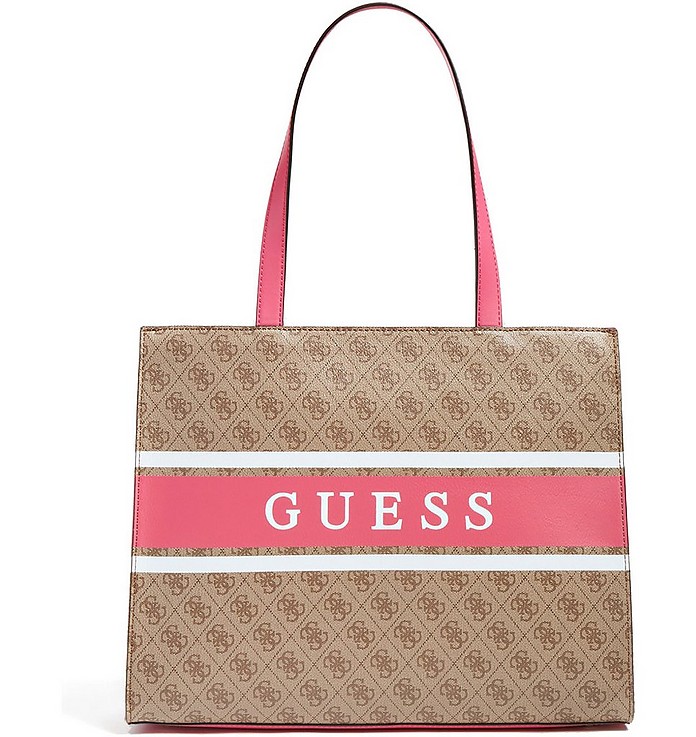 Guess Pink Monique Tote Bag at FORZIERI