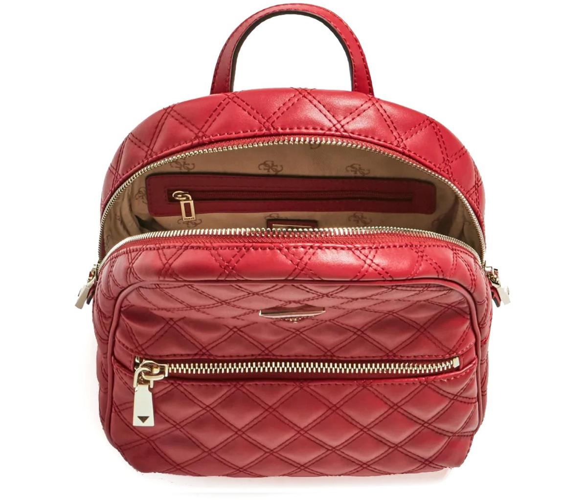 Guess Red Quilted Shoulder Bag at FORZIERI
