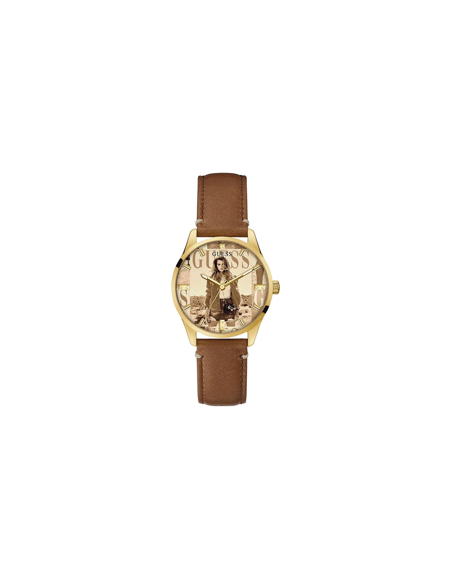 Guess Designer Women's Watches Women's Quartz Analogue Watch In Gold
