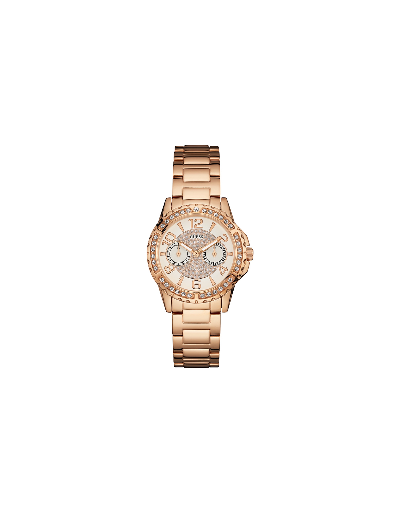 Guess Designer Women's Watches Women's Quartz Analogue Watch In Pink
