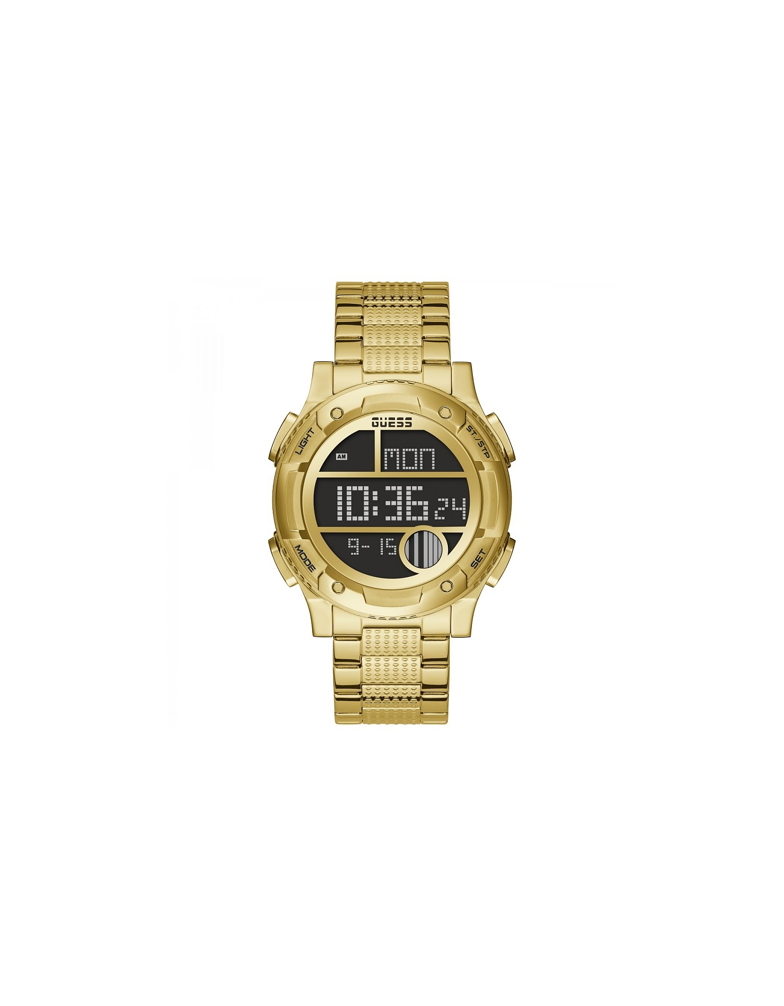 Guess Designer Women's Watches Women's Quartz Digital Watch In Gold