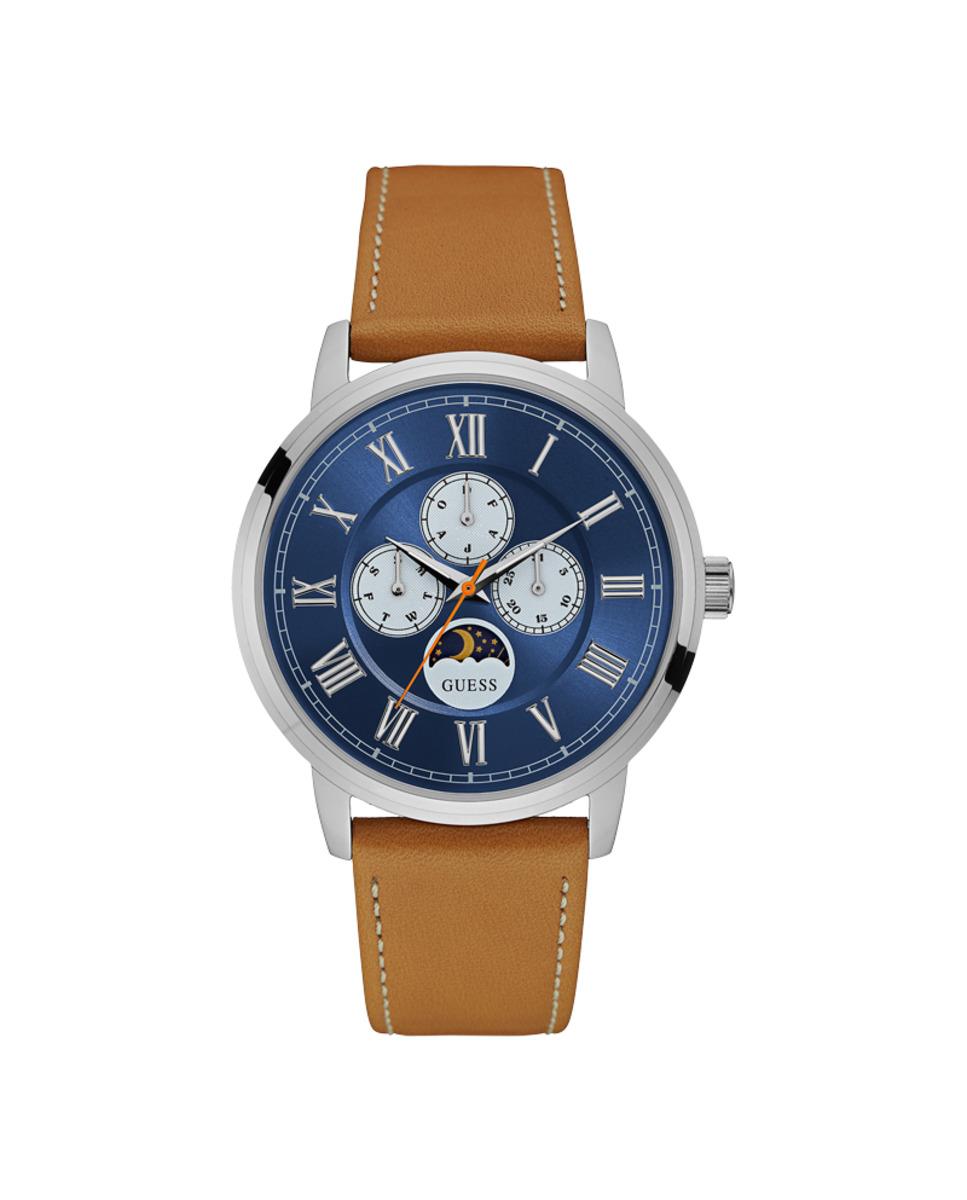 Guess Designer Men's Watches Men's Quartz Analogue Watch In Silver