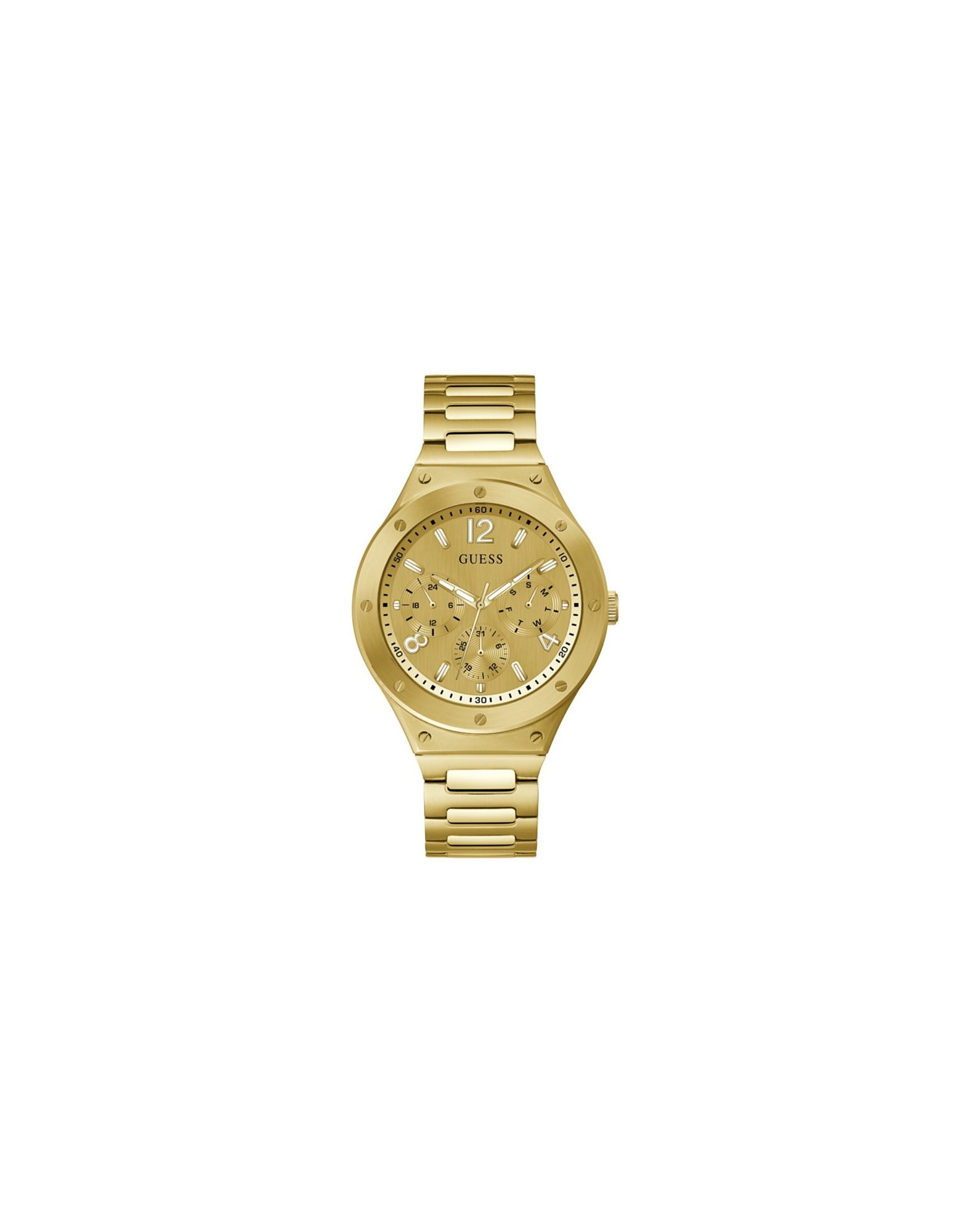Guess Designer Men's Watches Men's Quartz Analogue Watch In Gold