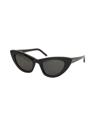 Saint Laurent Black/Gray 213 LILY Cat-Eye Sunglasses at FORZIERI