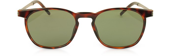 SL 240 Acetate and Metal Squared Men's Sunglasses - Saint Laurent