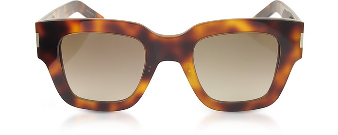 SL 184 SLIM Squared Acetate Sunglasses - Yves Saint Laurent