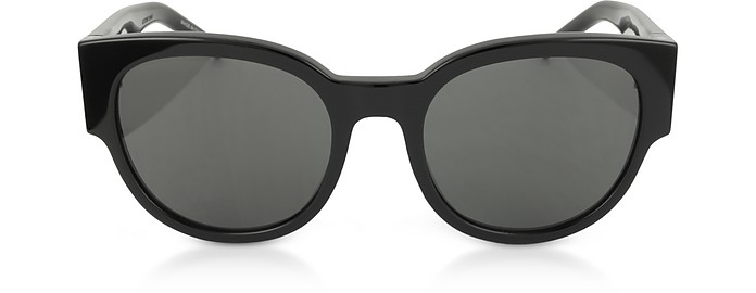 SL M19 Acetate Oval Frame Women's Sunglasses - Saint Laurent / T[