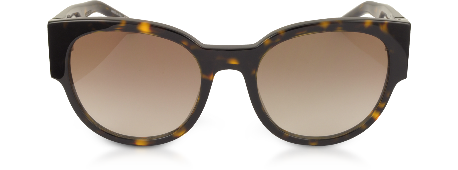 Saint Laurent havana/brown SL M19 Acetate Oval Frame Women's Sunglasses ...