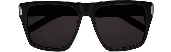 Black Acetate Unisex Sunglasses - Saint Laurent