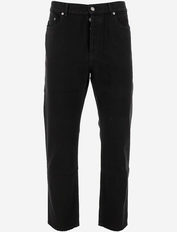 Black Cotton Denim Men's Jeans - Saint Laurent