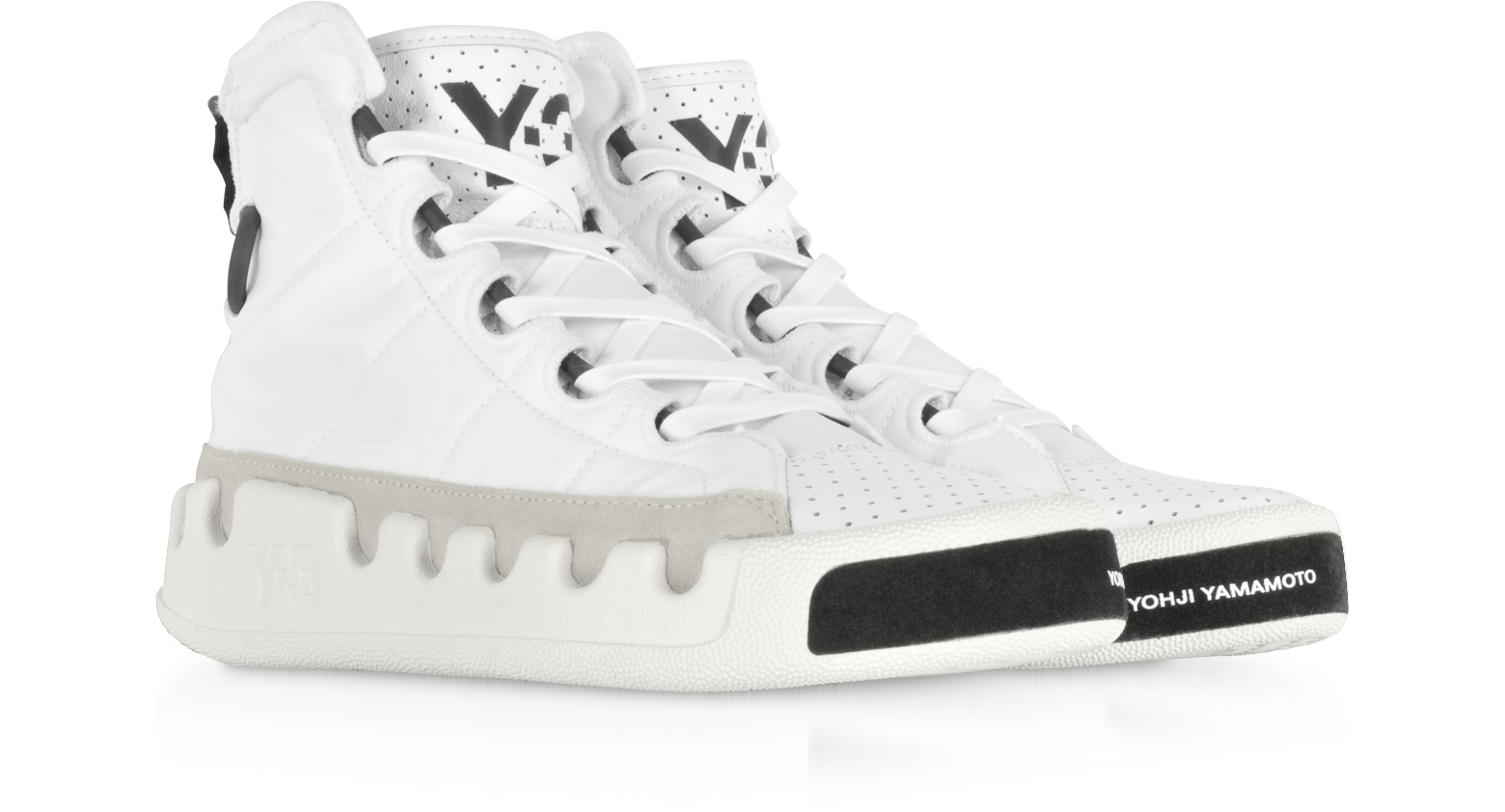 Y-3 6.5 US | 6 UK | 39 Y-3 Kasabaru Nylon High-Top Men's Sneakers - FORZIERI