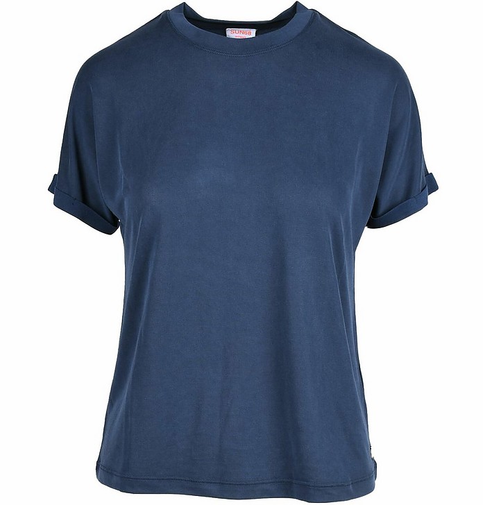 Women's Blue T-Shirt - SUN68