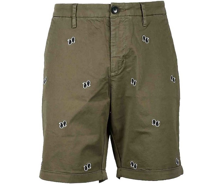Men's Military Green Bermuda Shorts - SUN68
