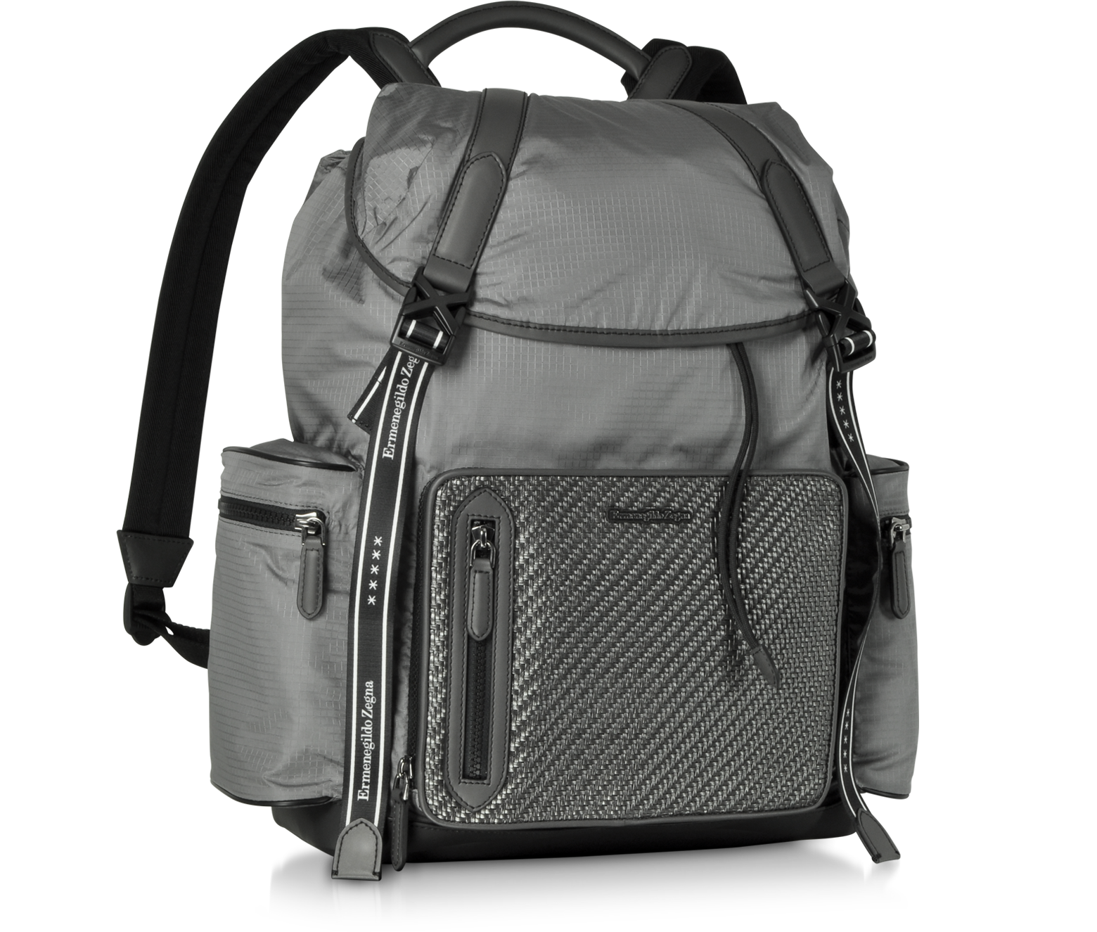 Gray Nylon and Pelletessuta™ Backpack