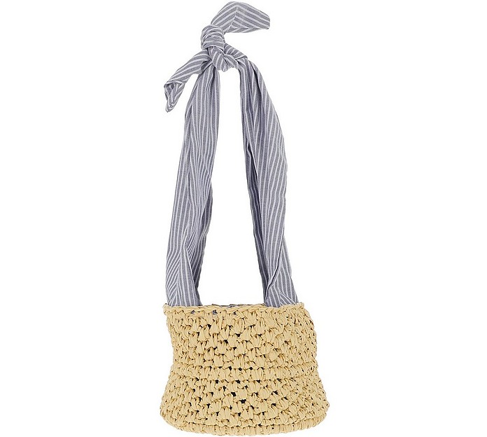 Natural Crocheted Bucket Bag - Filippo Catarzi