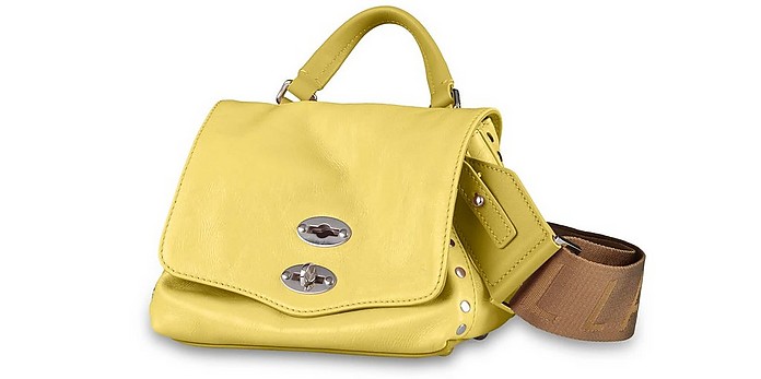 Zanellato Postina Baby Yellow Leather Handbag at FORZIERI