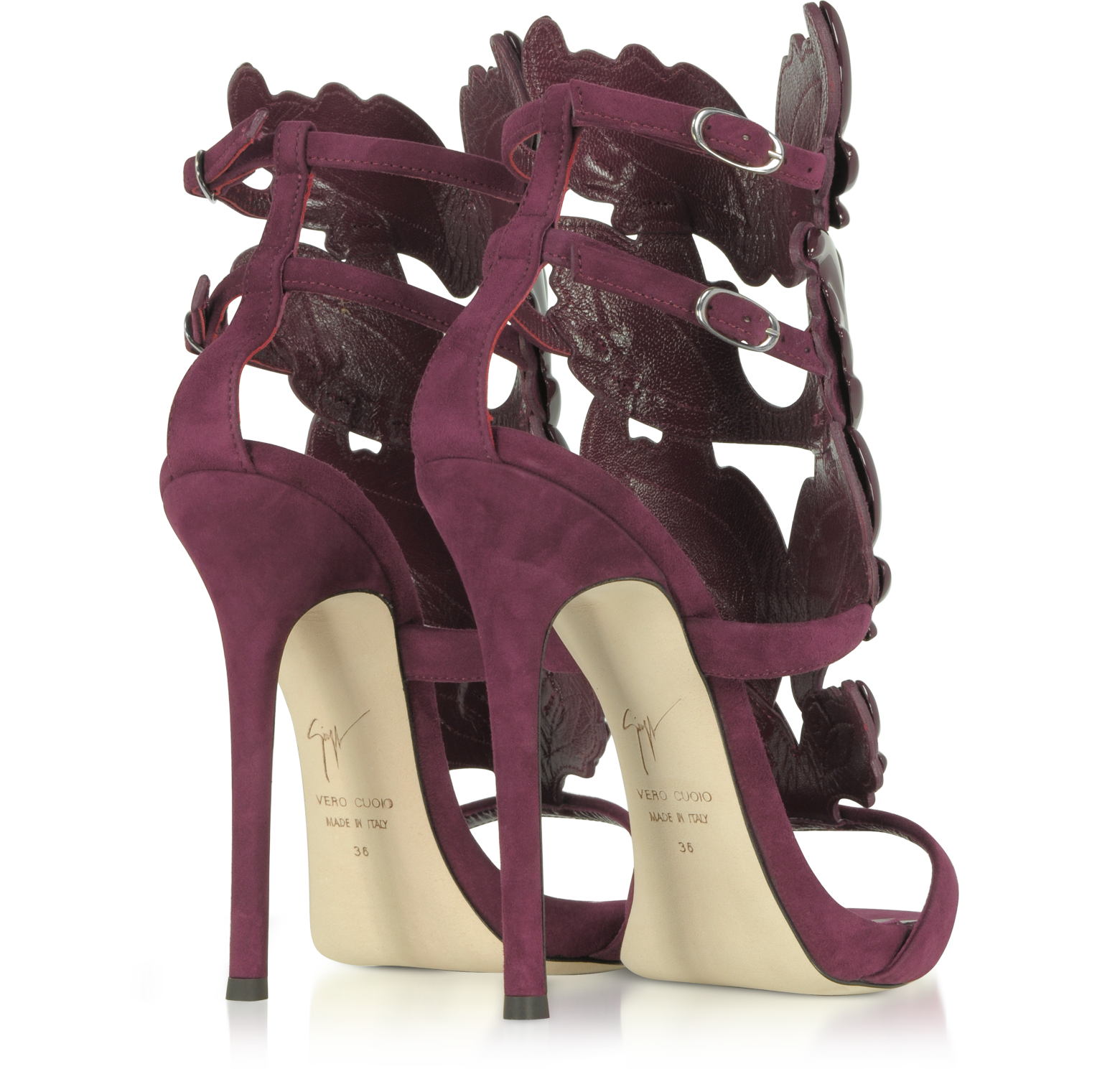burgundy giuseppe heels