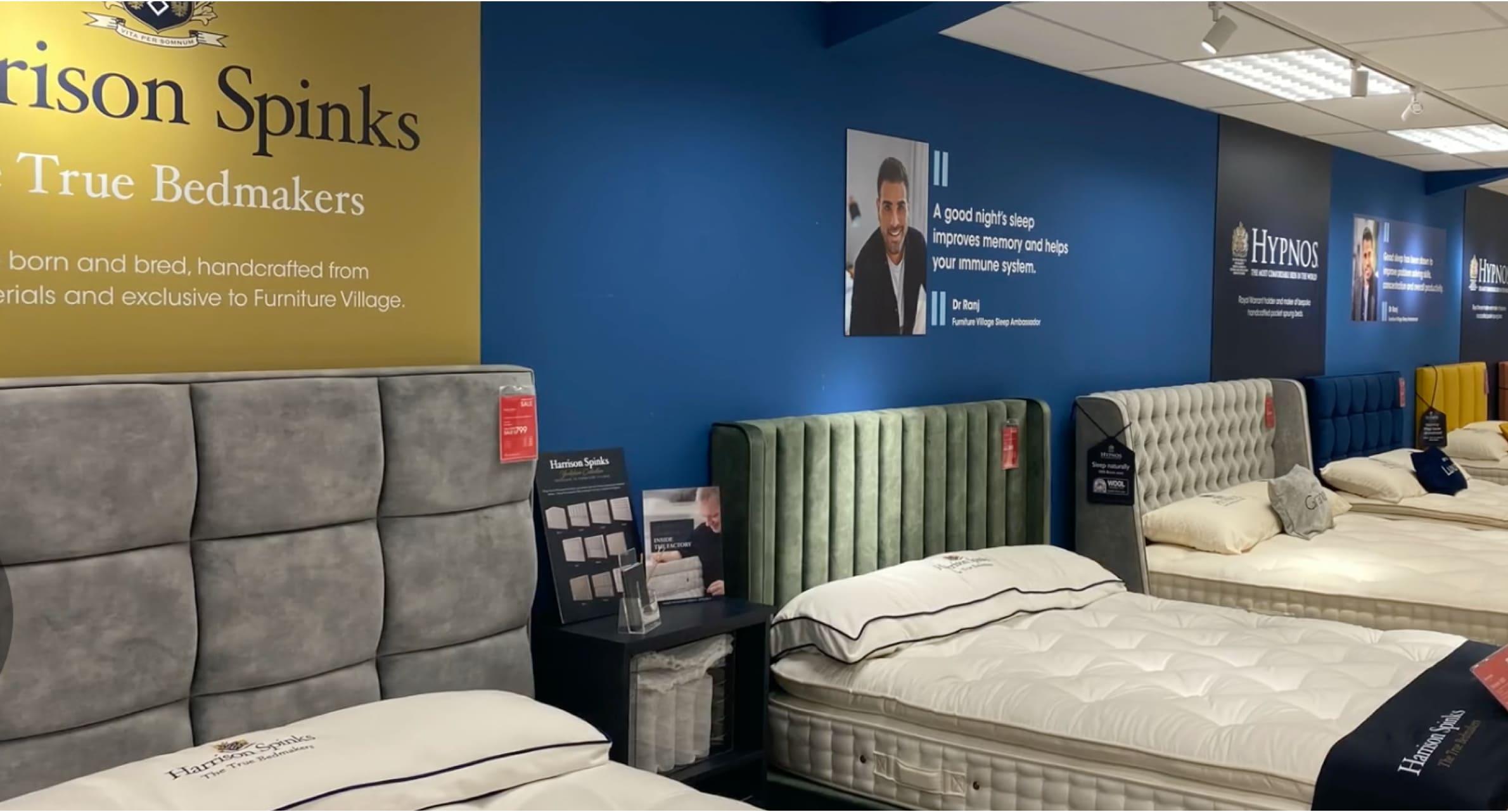 Our Bed Retailer of the Year award at Furniture Village Furniture