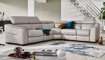 Sectional sofa with built in deals table