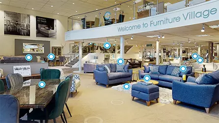 Furniture village shop white city