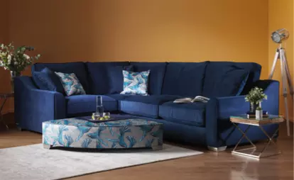 Furniture village online blue sofa