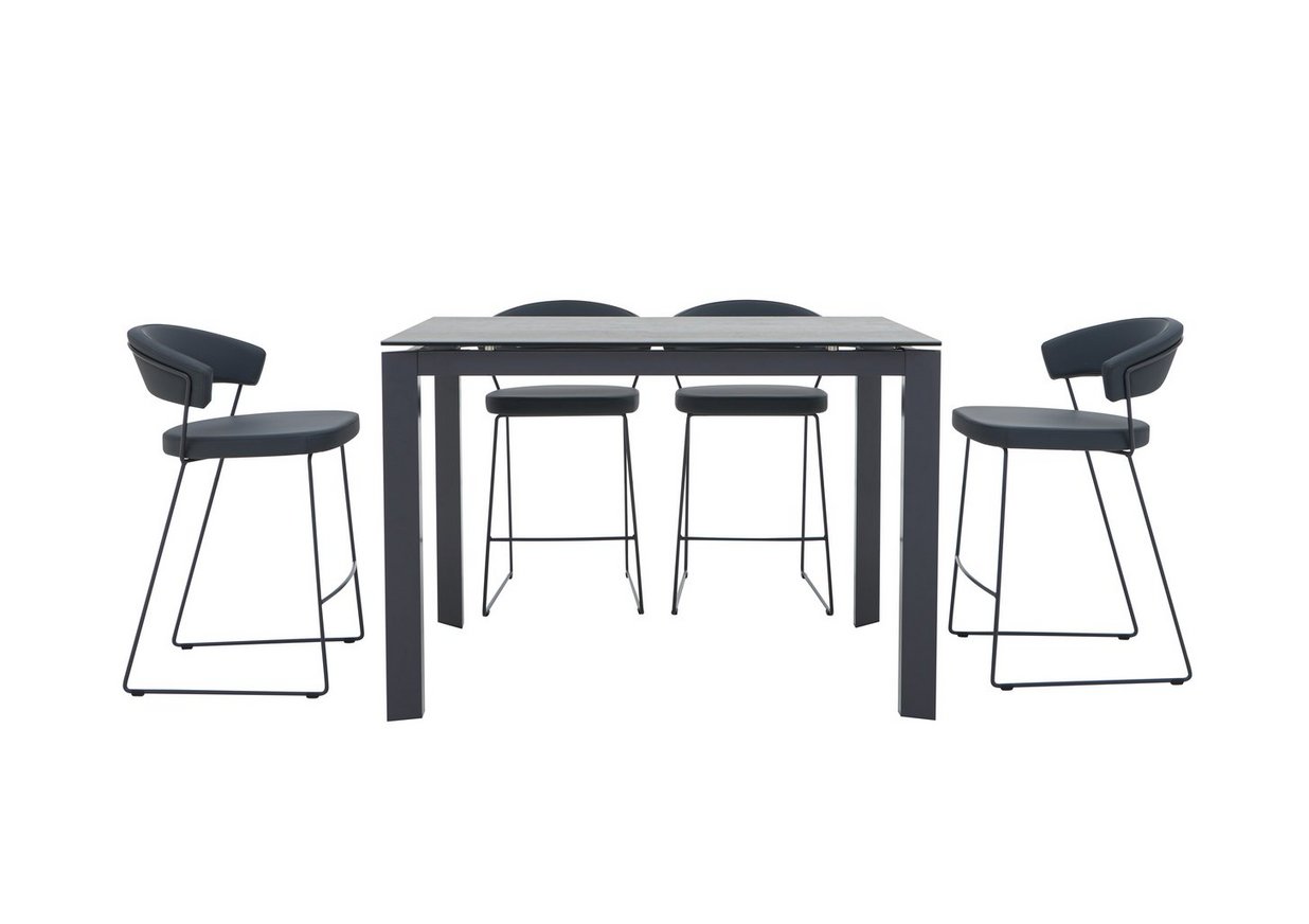 new baron bar table and 4 bar stools set
