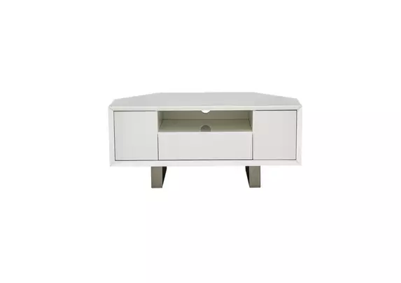 Bianco Corner Tv Unit - Furniture Village