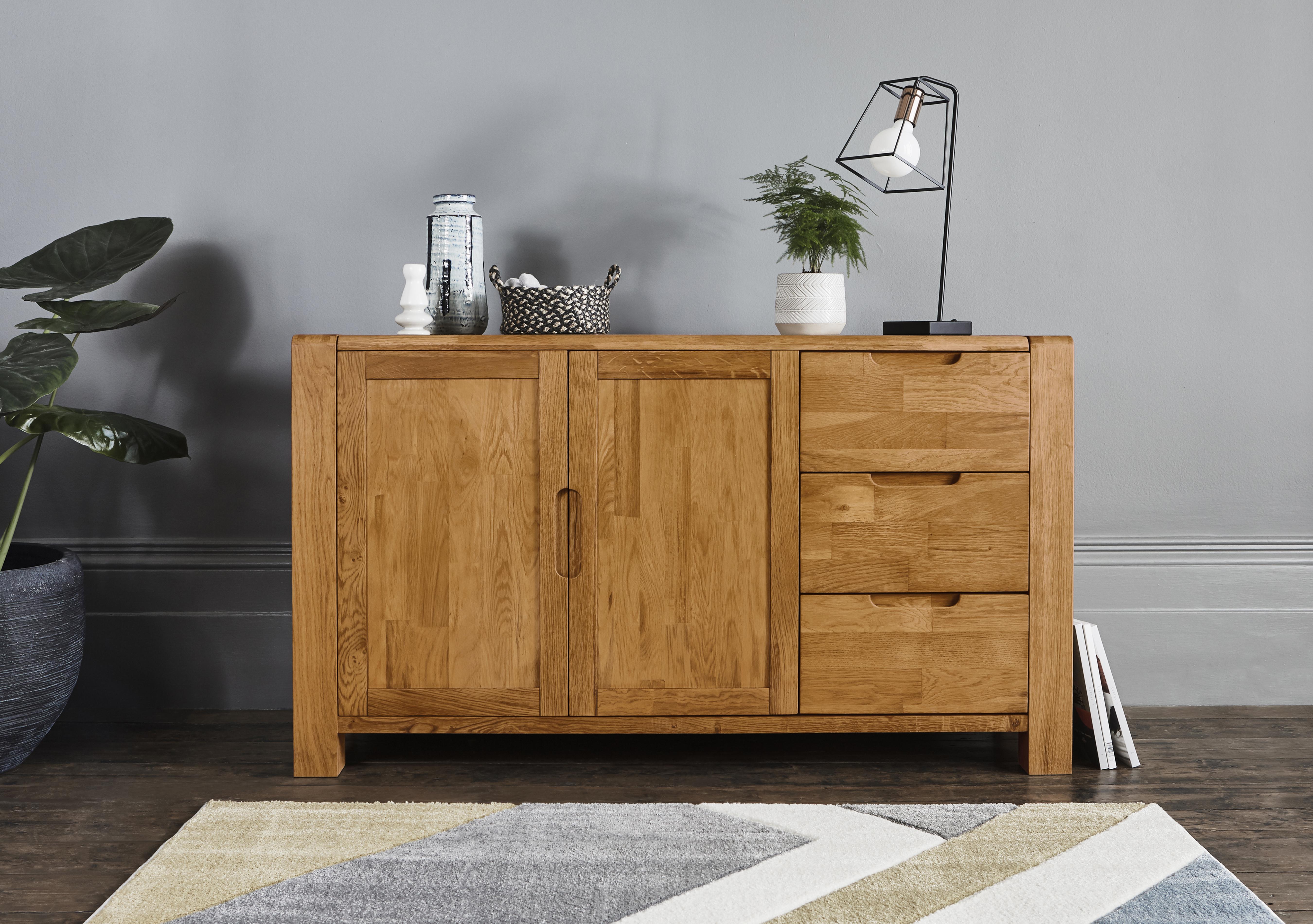 Solid wood deals sideboard