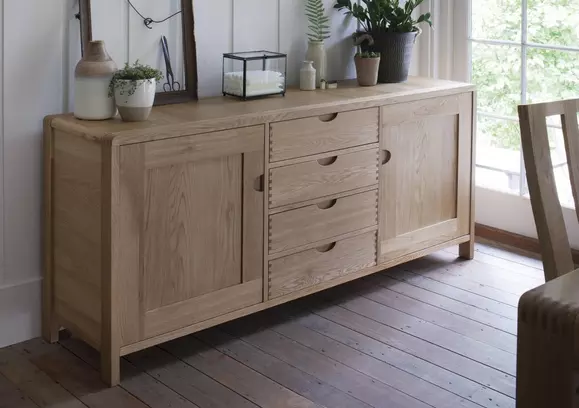 Large oak deals sideboard