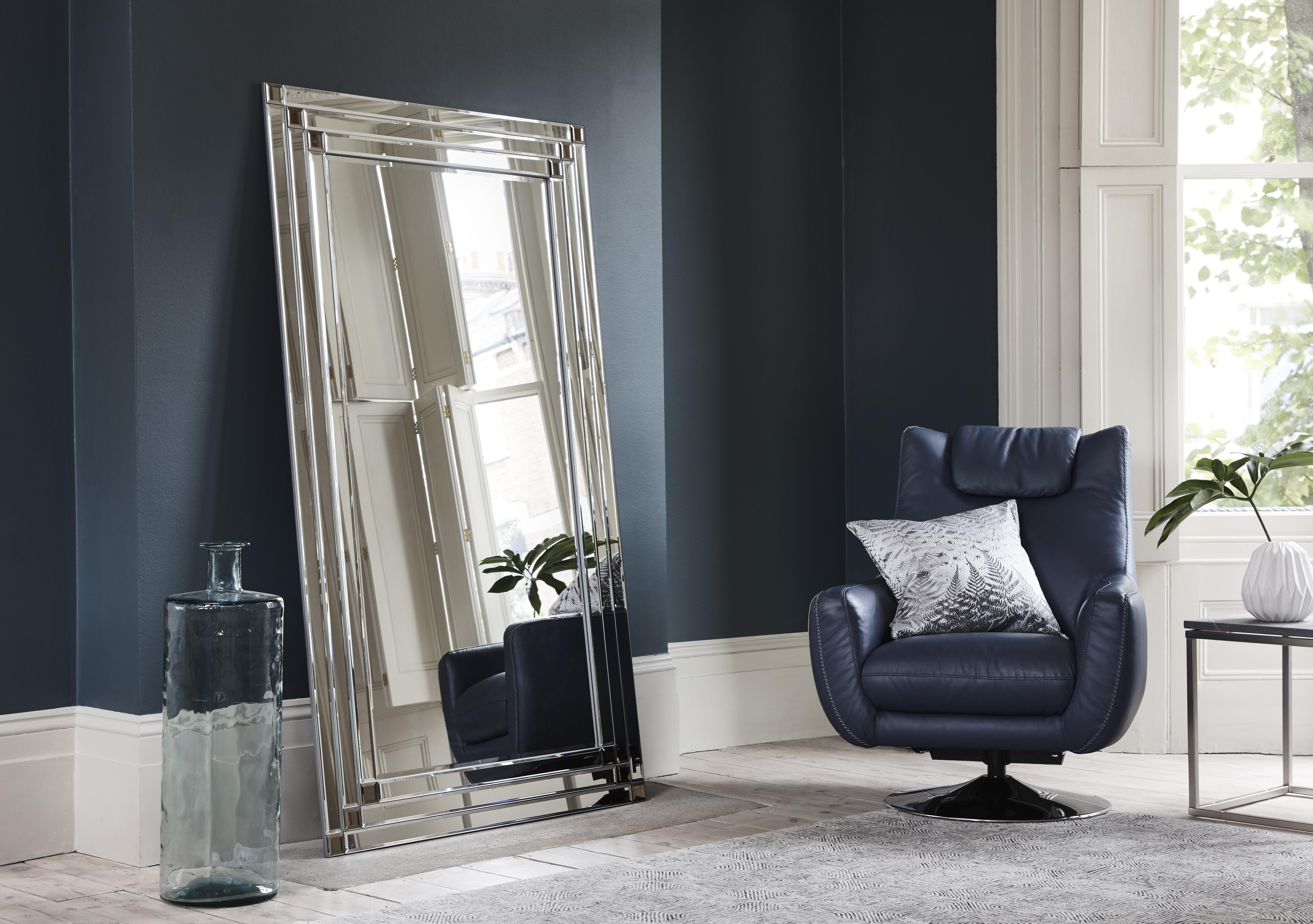 Bronze Corner Detail Leaner Mirror Furniture Village