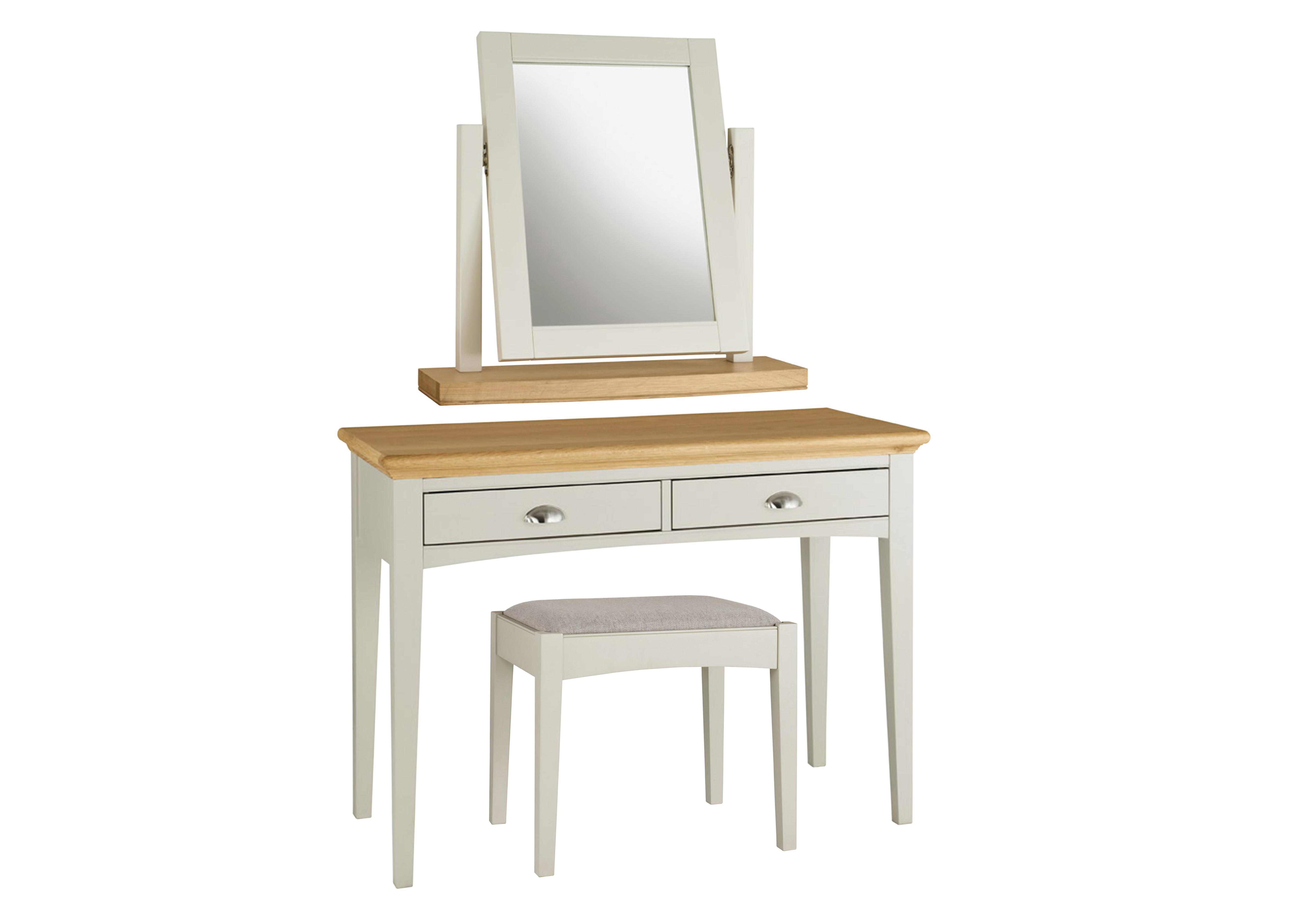Emily Dressing Table, Vanity Mirror and Stool Furnitureland Furniture Village