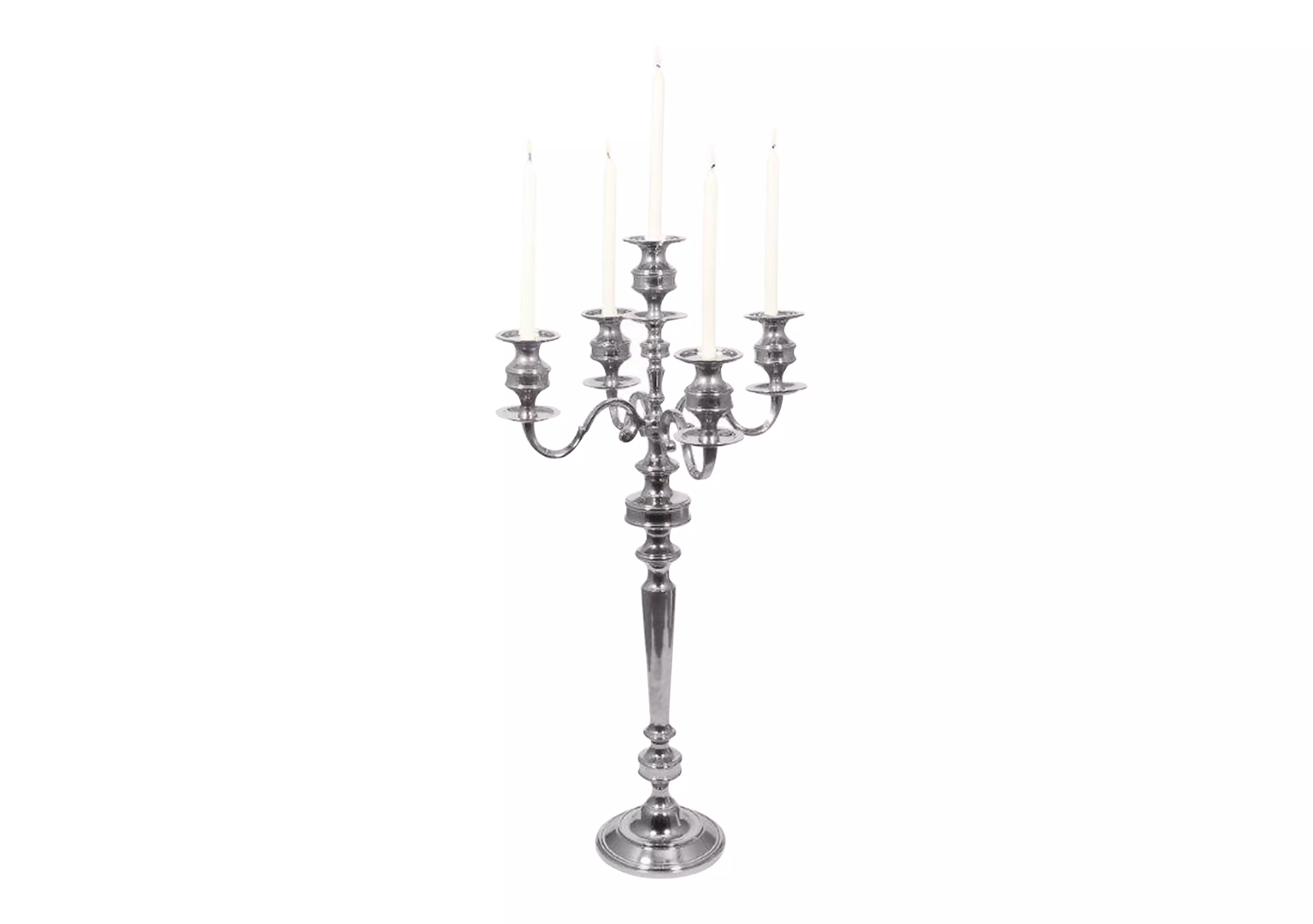 Nickel Floor Standing Candelabra Furniture Village