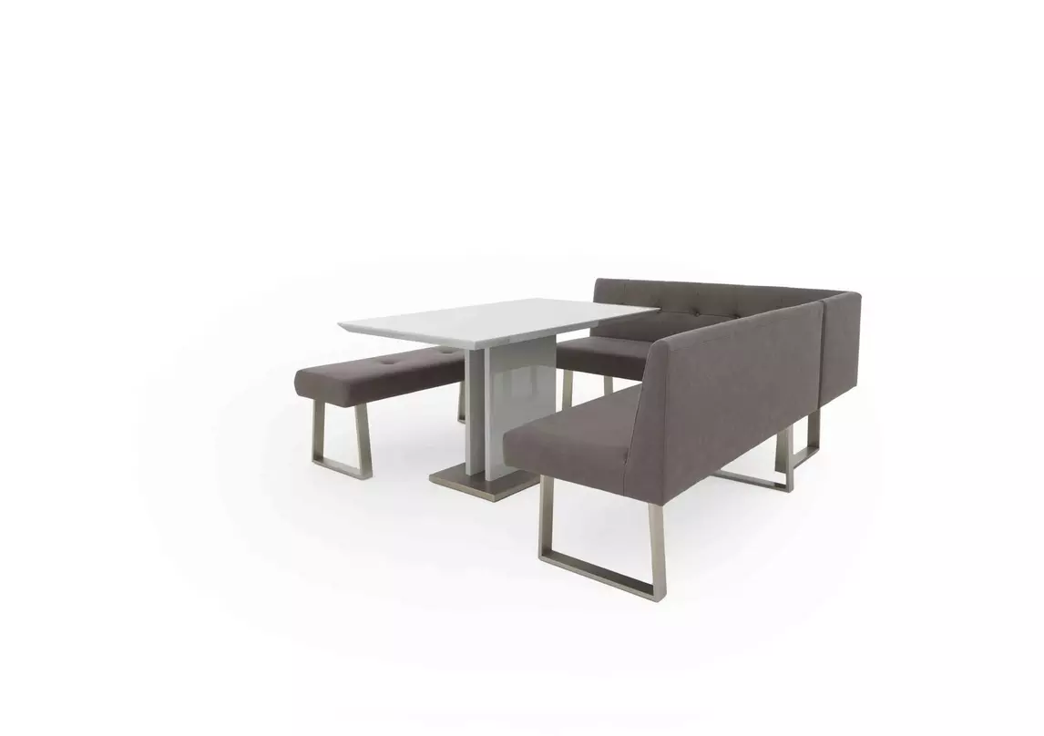 Park Avenue Dining Table, LeftHand Facing Corner Bench And Standard