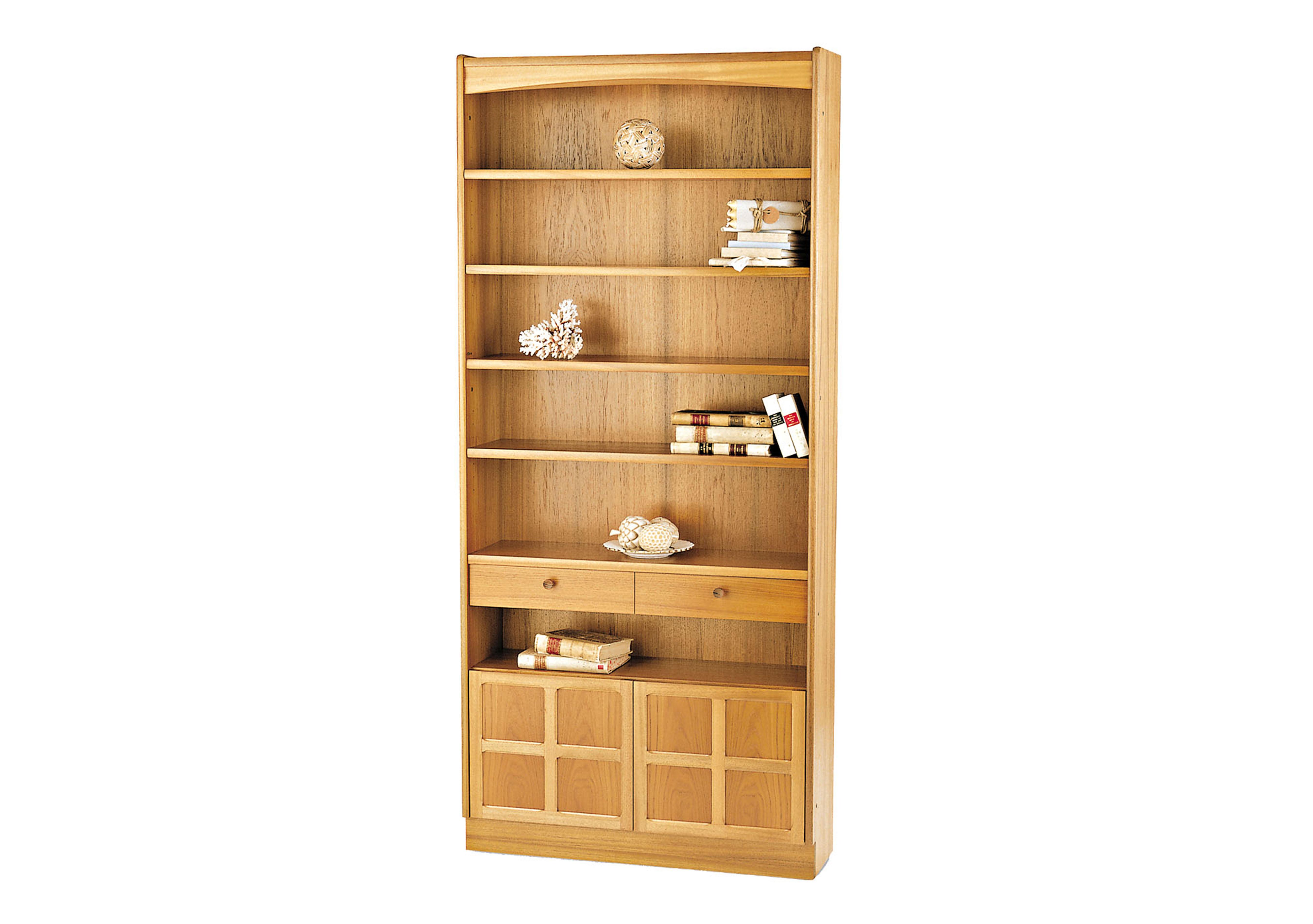 Classic Tall Bookcase With Doors Nathan Furniture Village