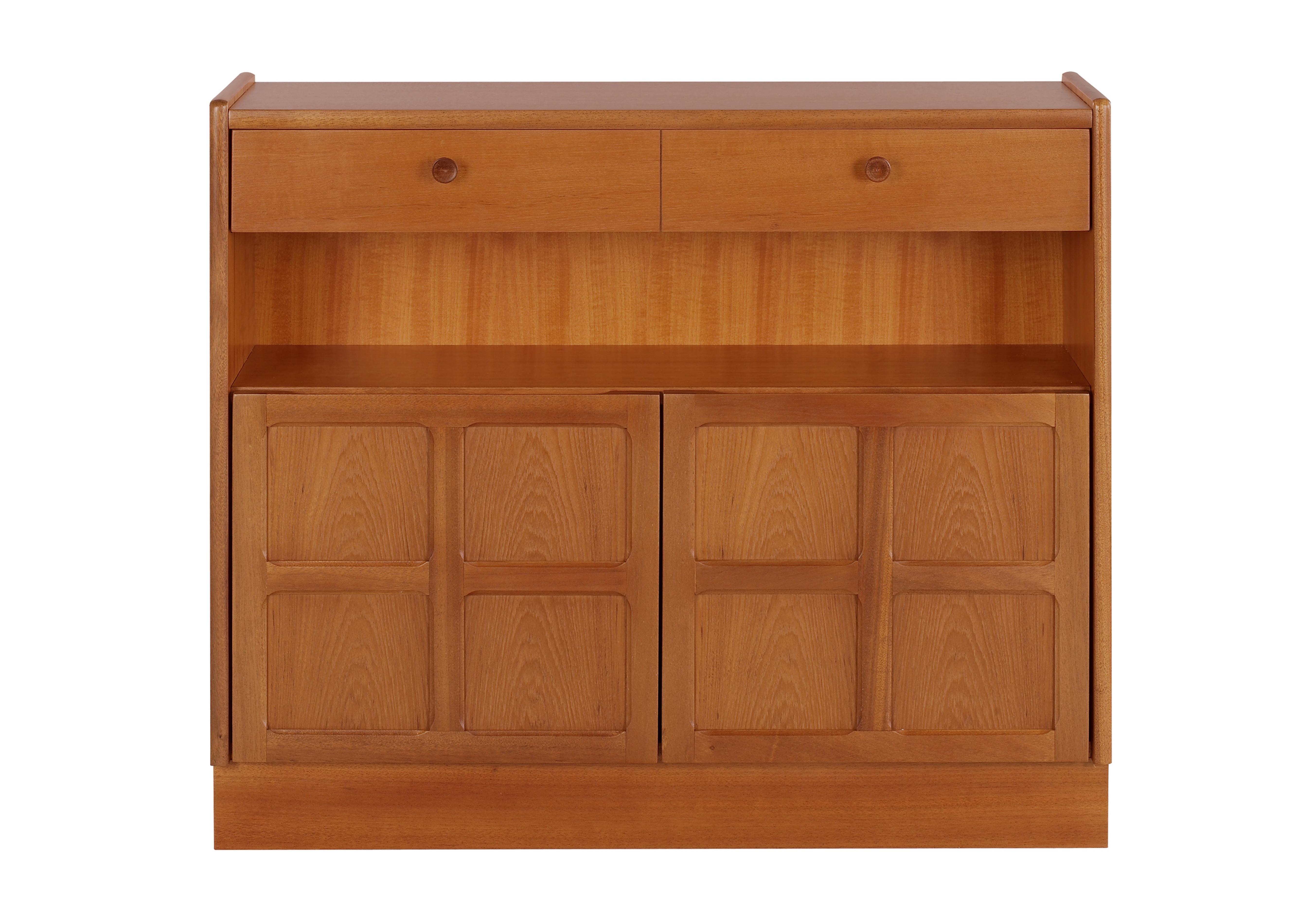 Classic Low Bookcase with Doors Nathan Furniture Village