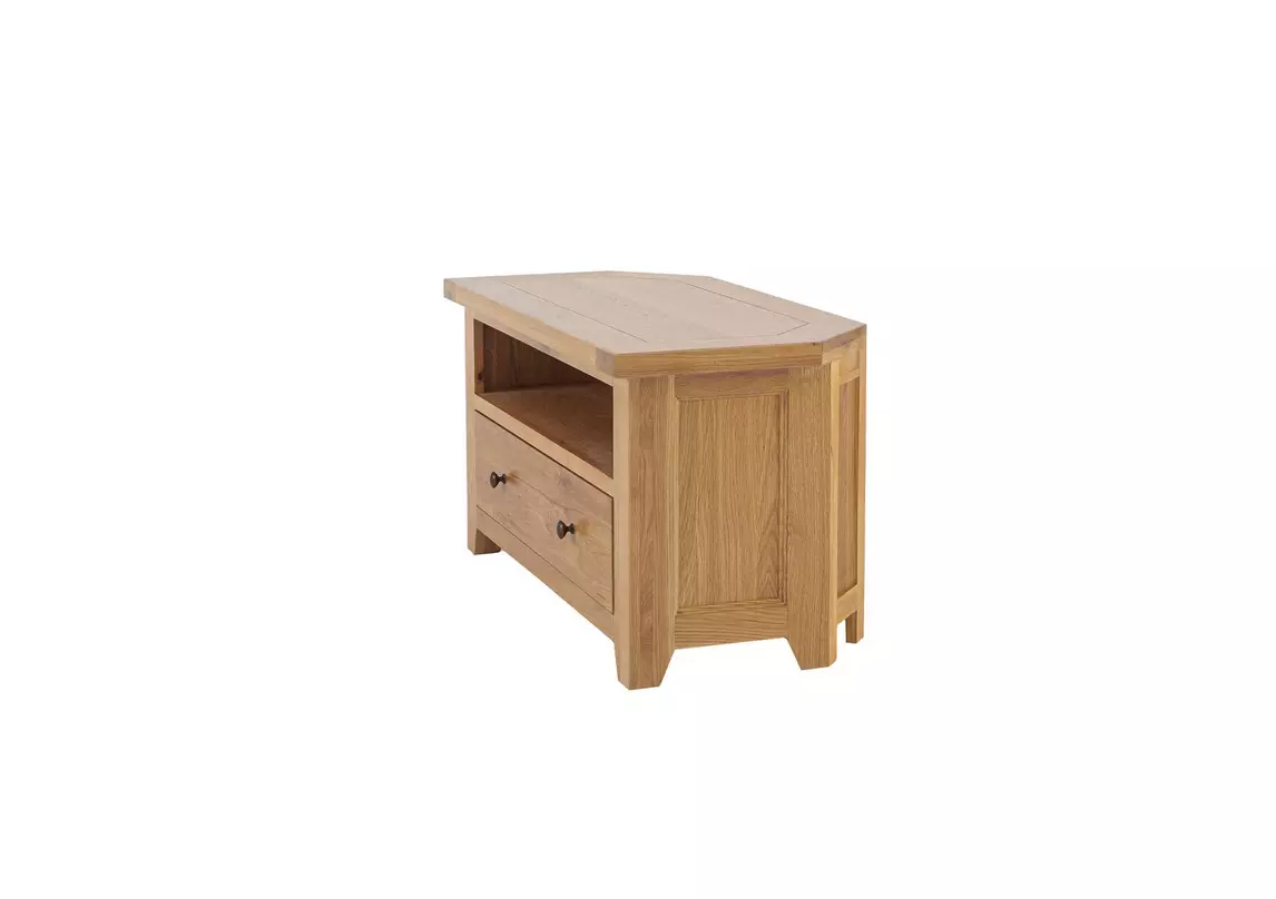 Oak furniture land corner tv stand hot sale