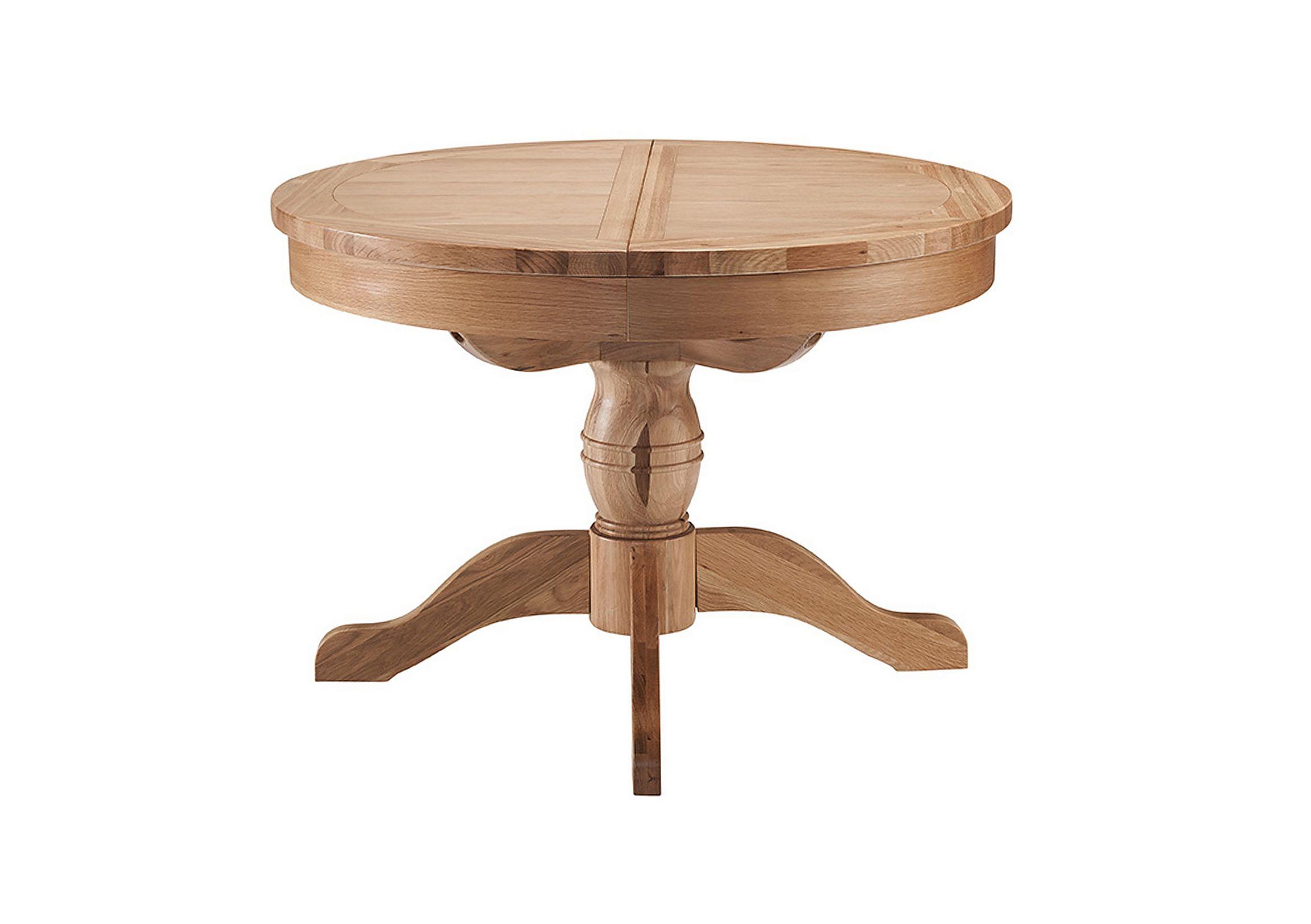 Round extendable pedestal dining shop table