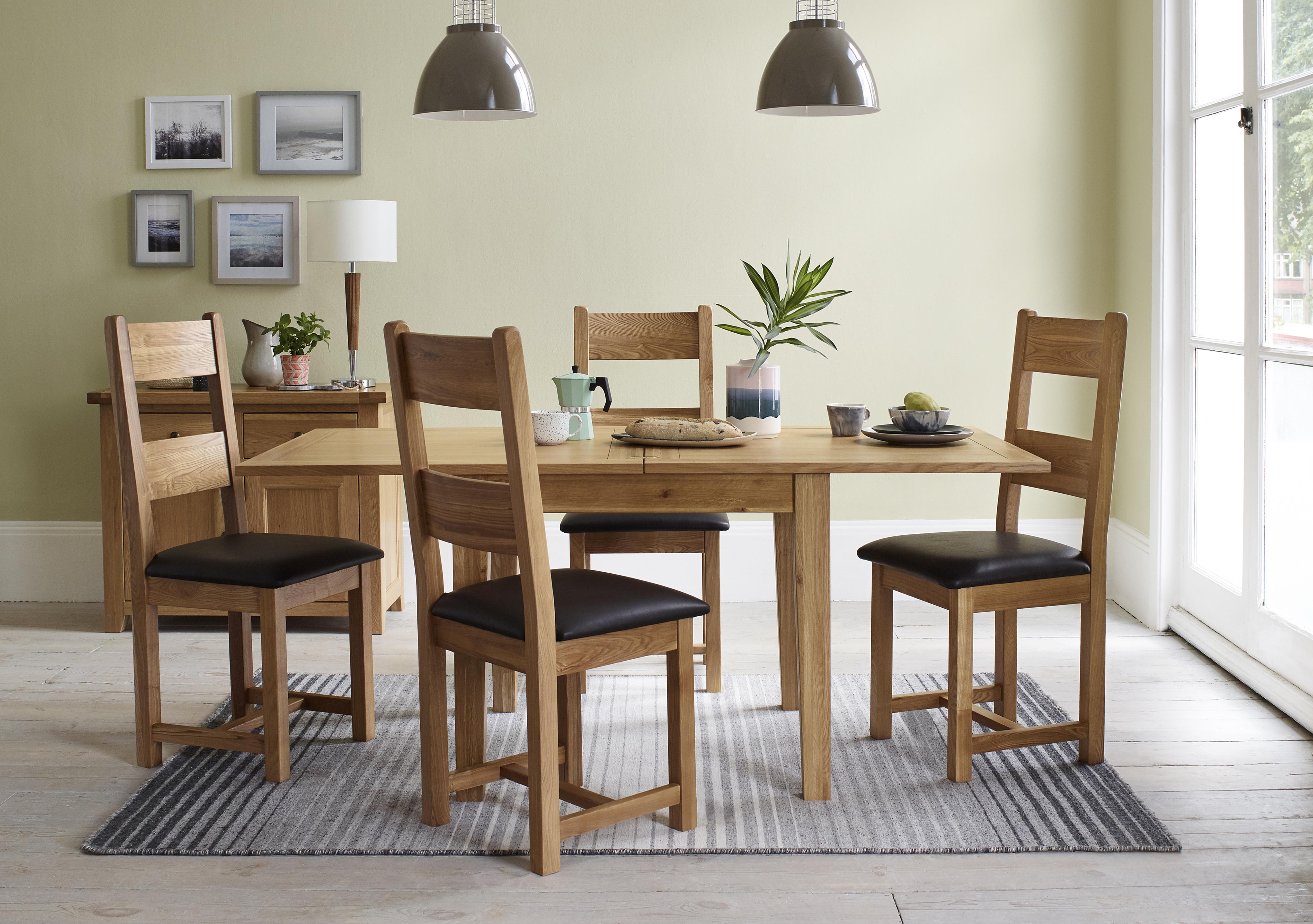 Oak furniture land kitchen 2024 table and chairs