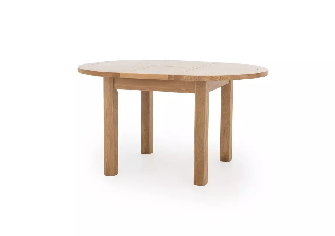 California Round Solid Oak Extending Dining Table Furnitureland Furniture Village