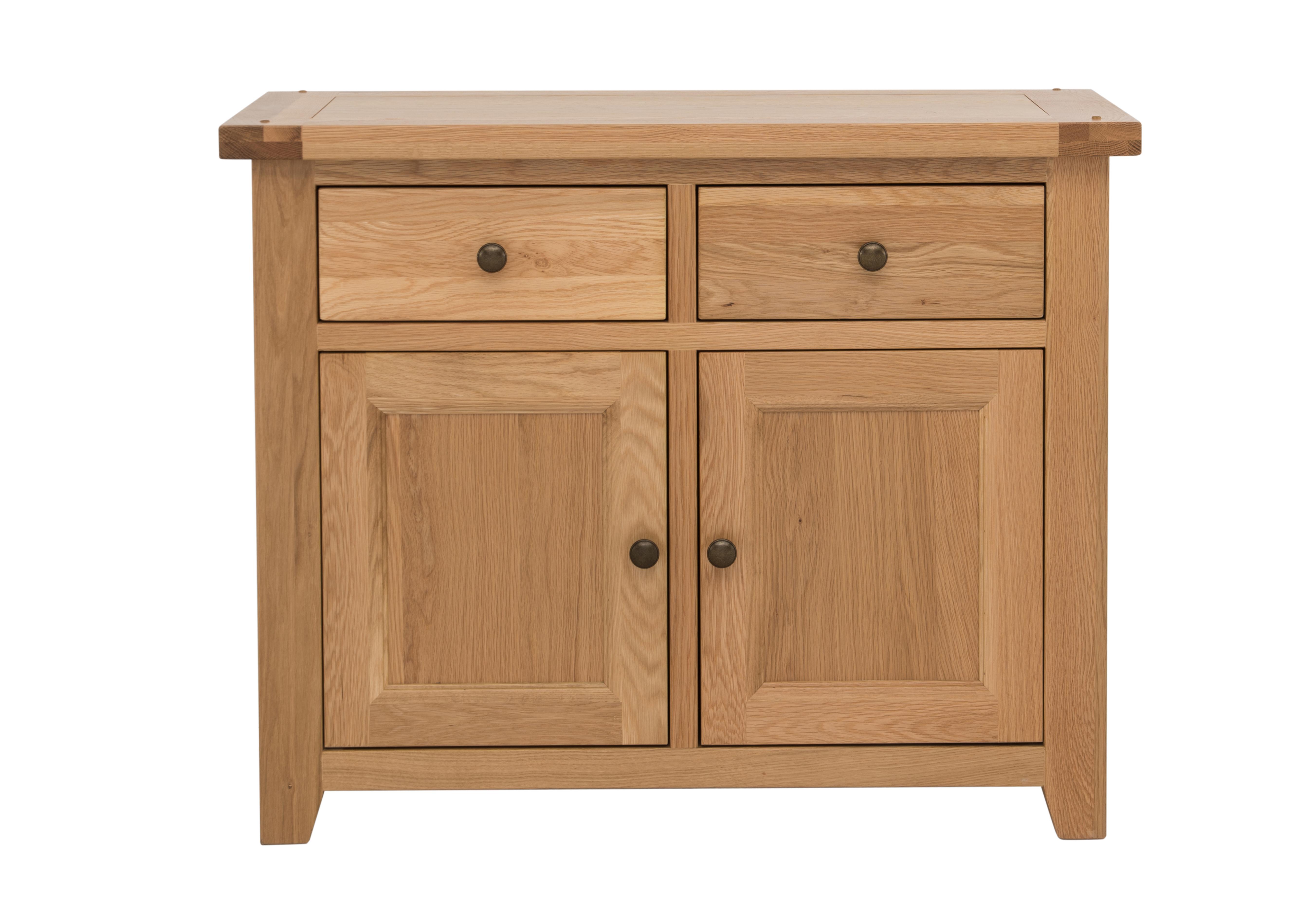 California Solid Oak Small Sideboard Furnitureland Furniture Village