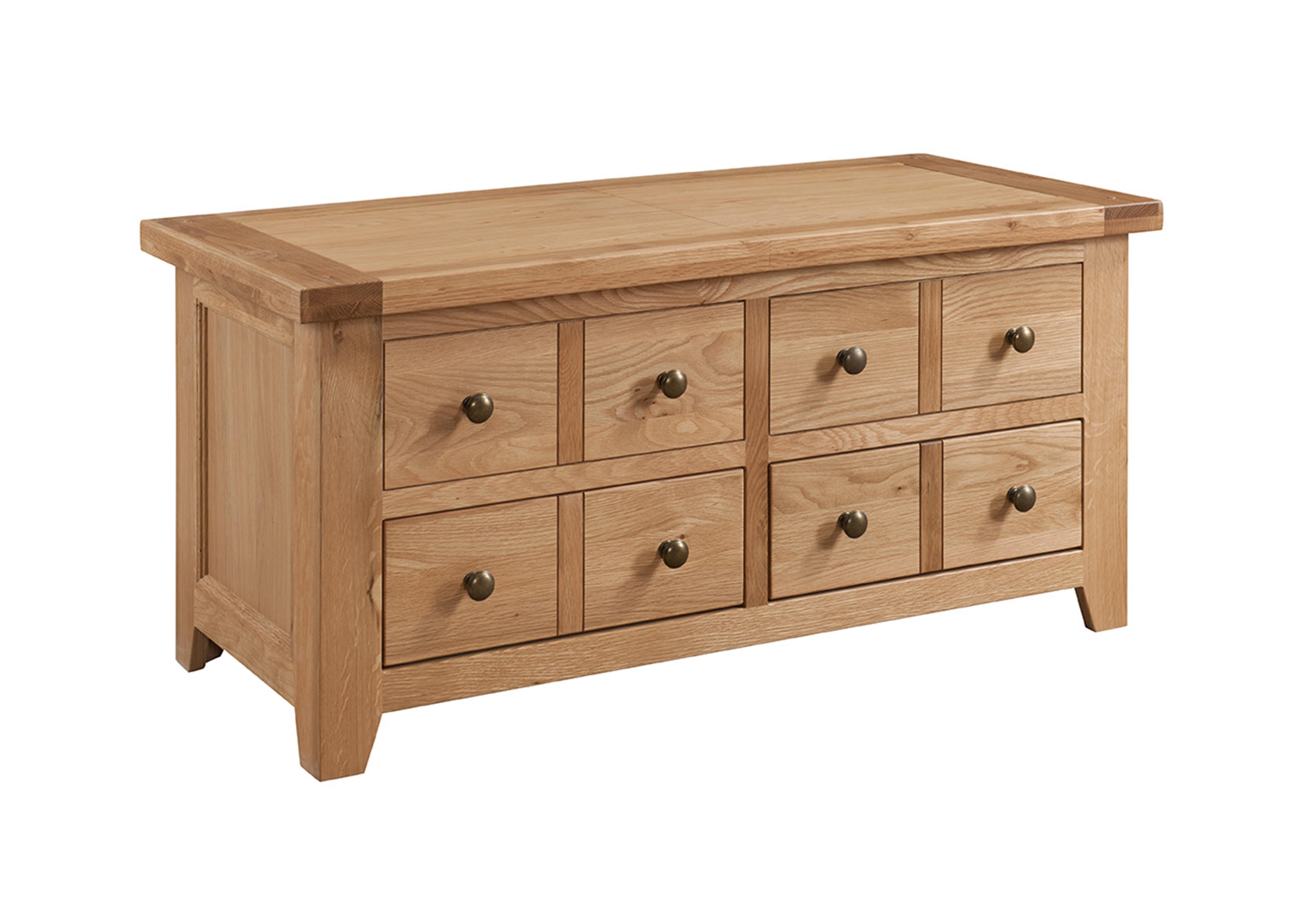 Oak coffee deals table with storage