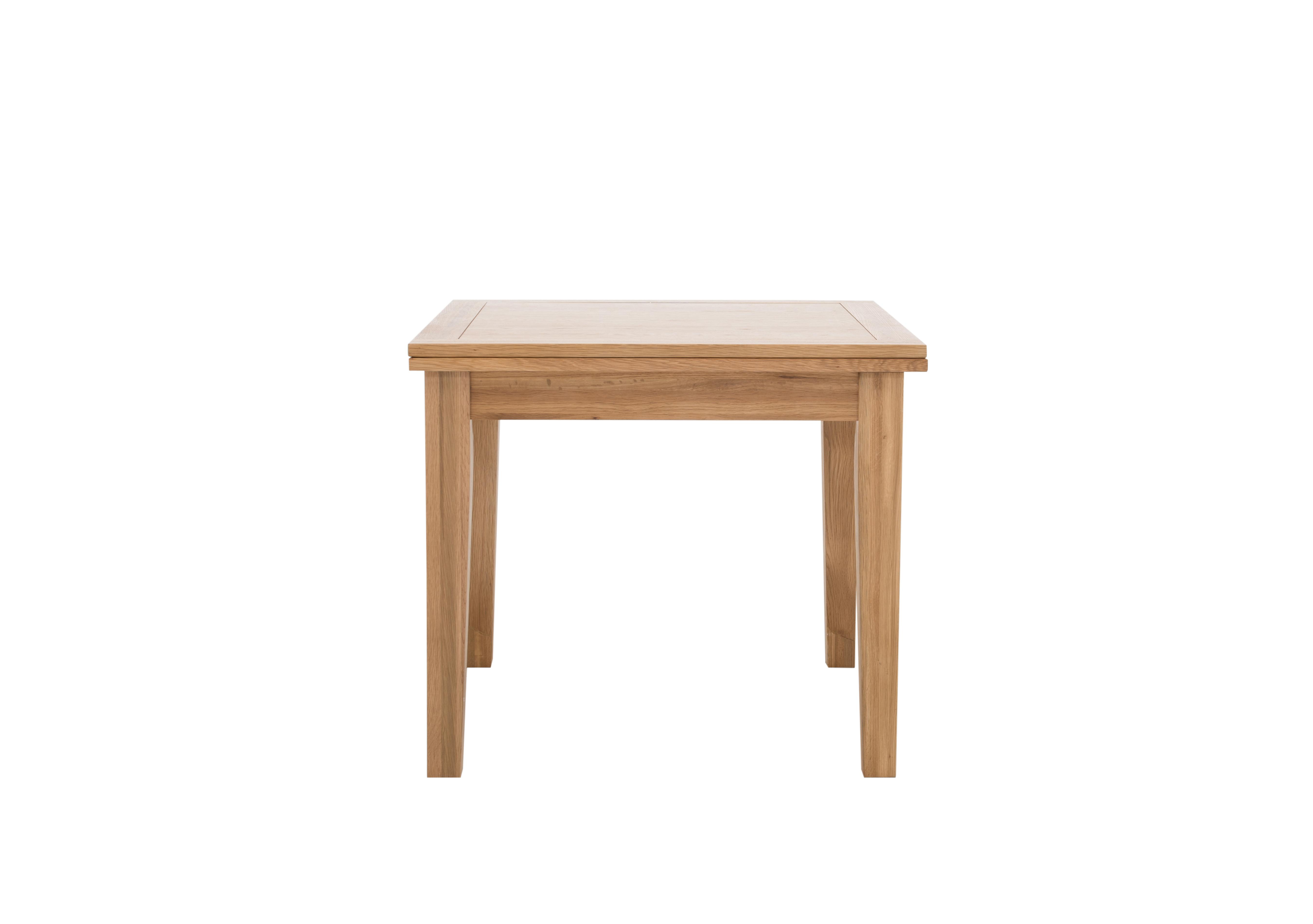 California Flip Top Solid Oak Extending Table Furnitureland