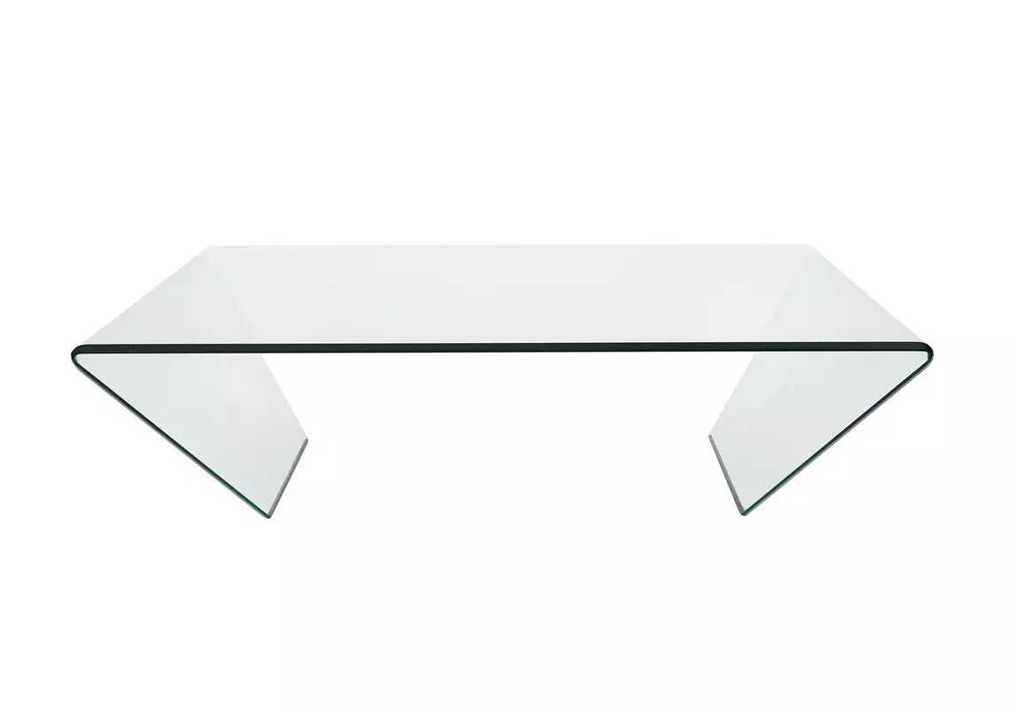 Bent glass deals side table