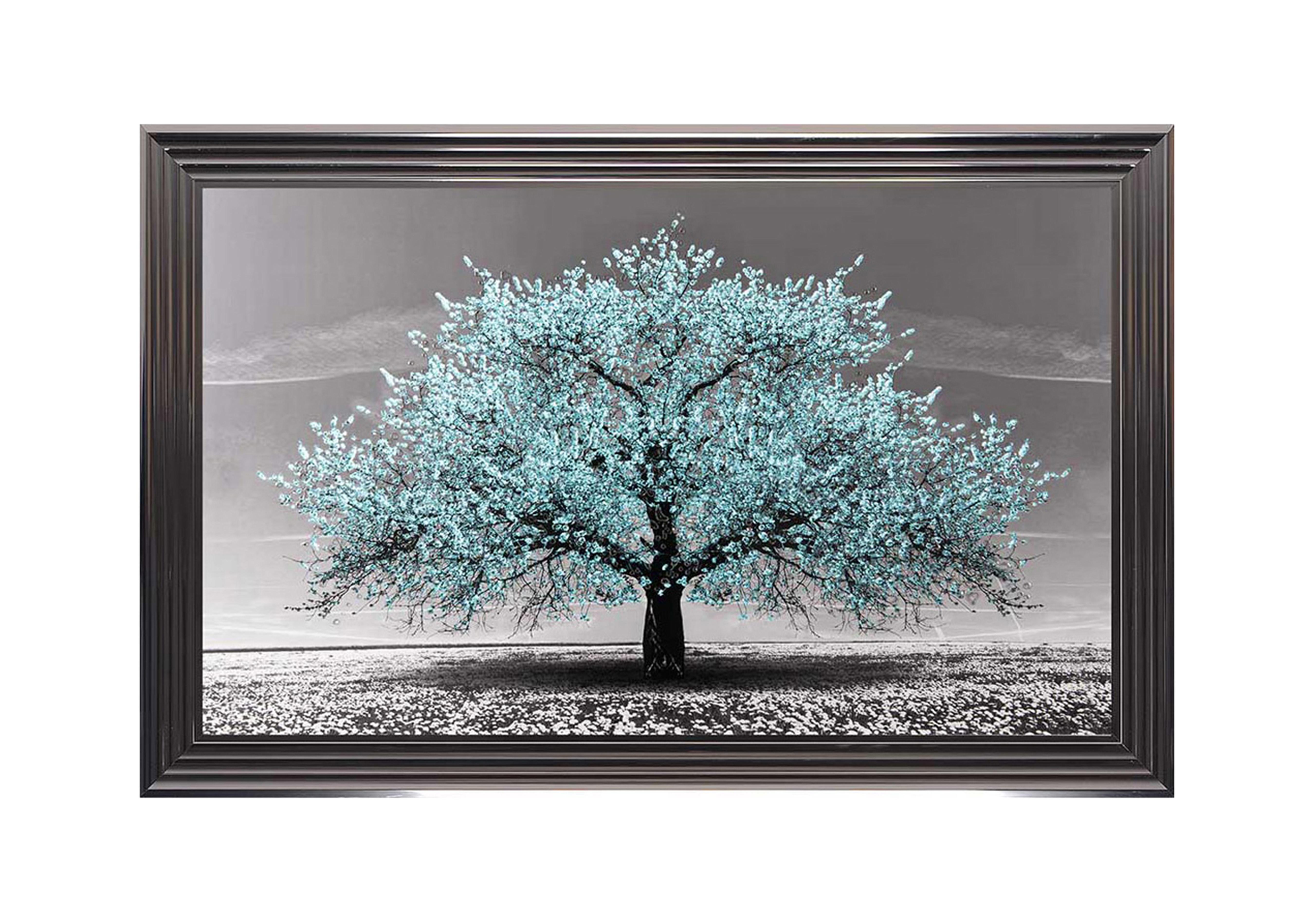 Cherry Tree Teal Framed Art Furniture Village