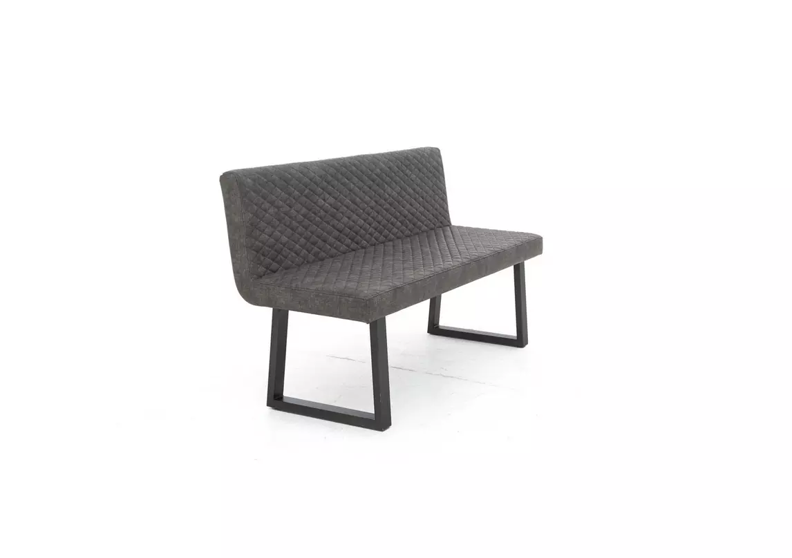 Compact Earth Backrest Dining Bench Furniture Village