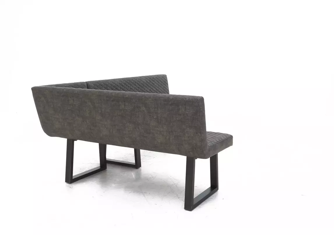 Left hand deals facing corner bench