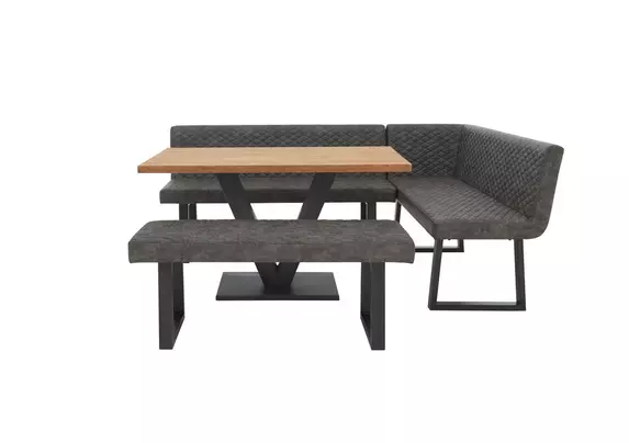 Compact bench store dining table