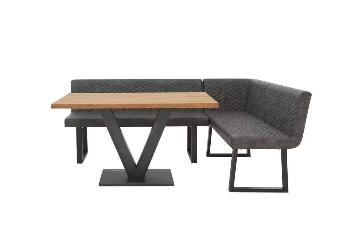 Compact Earth Dining Table and Right Hand Facing Corner Dining