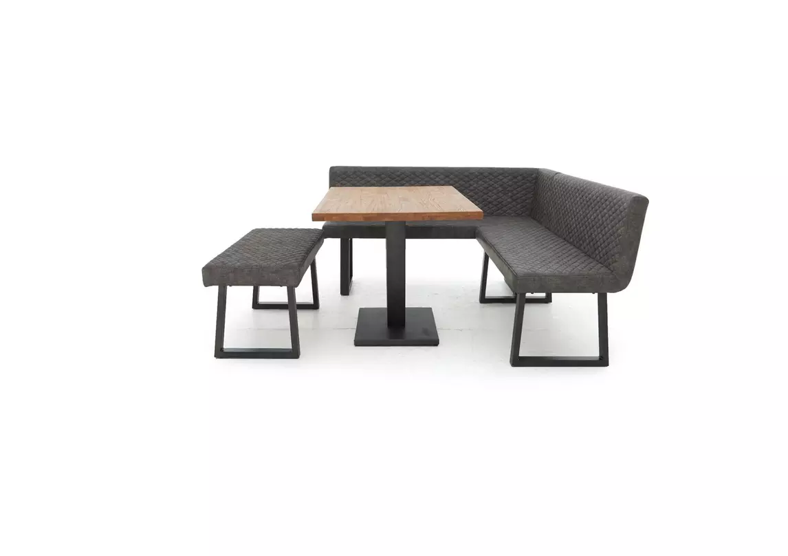 Compact earth corner outlet bench