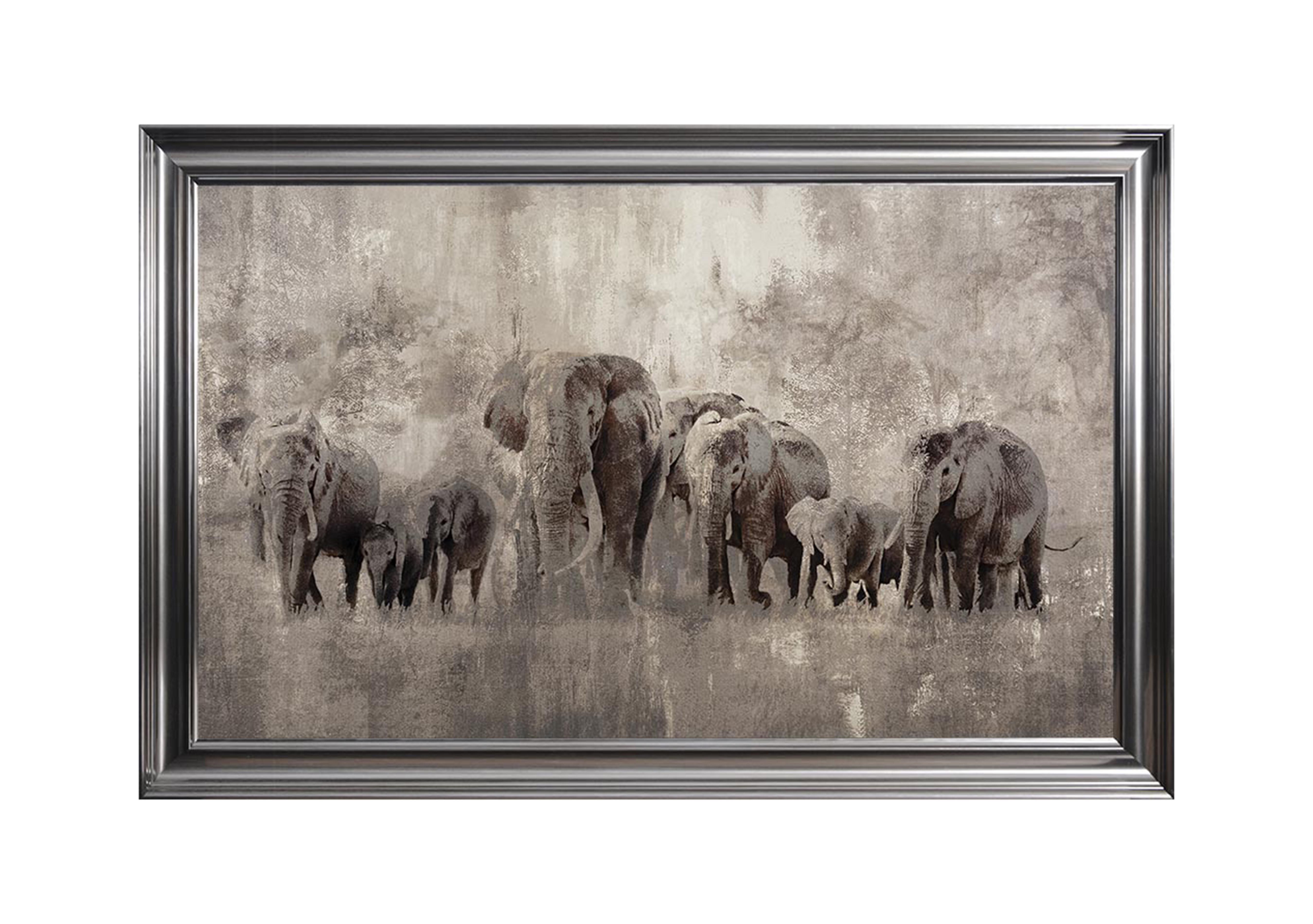 Elephants on the Move Framed Art Furniture Village